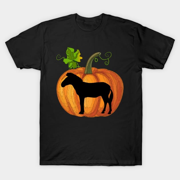 Zebra in pumpkin T-Shirt by Flavie Kertzmann